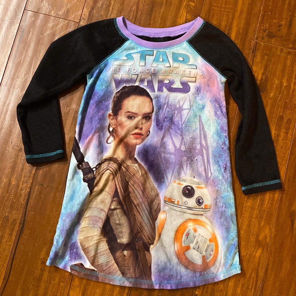 Star Wars the Force Awakens pajama fleece night gown XS